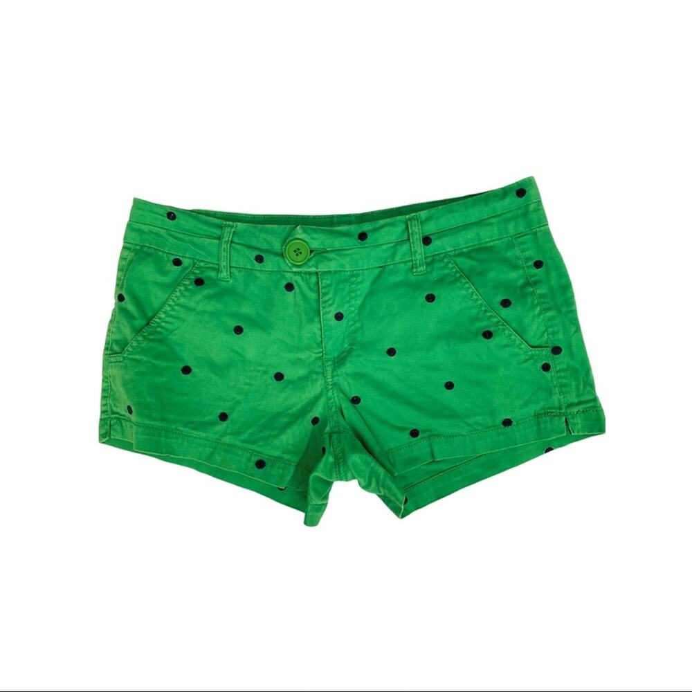 FreeStyle Green & Navy Polka Dot Shorts-sz 11
